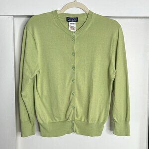 Patagonia Organic cotton Light Green Cardigan with Buttons